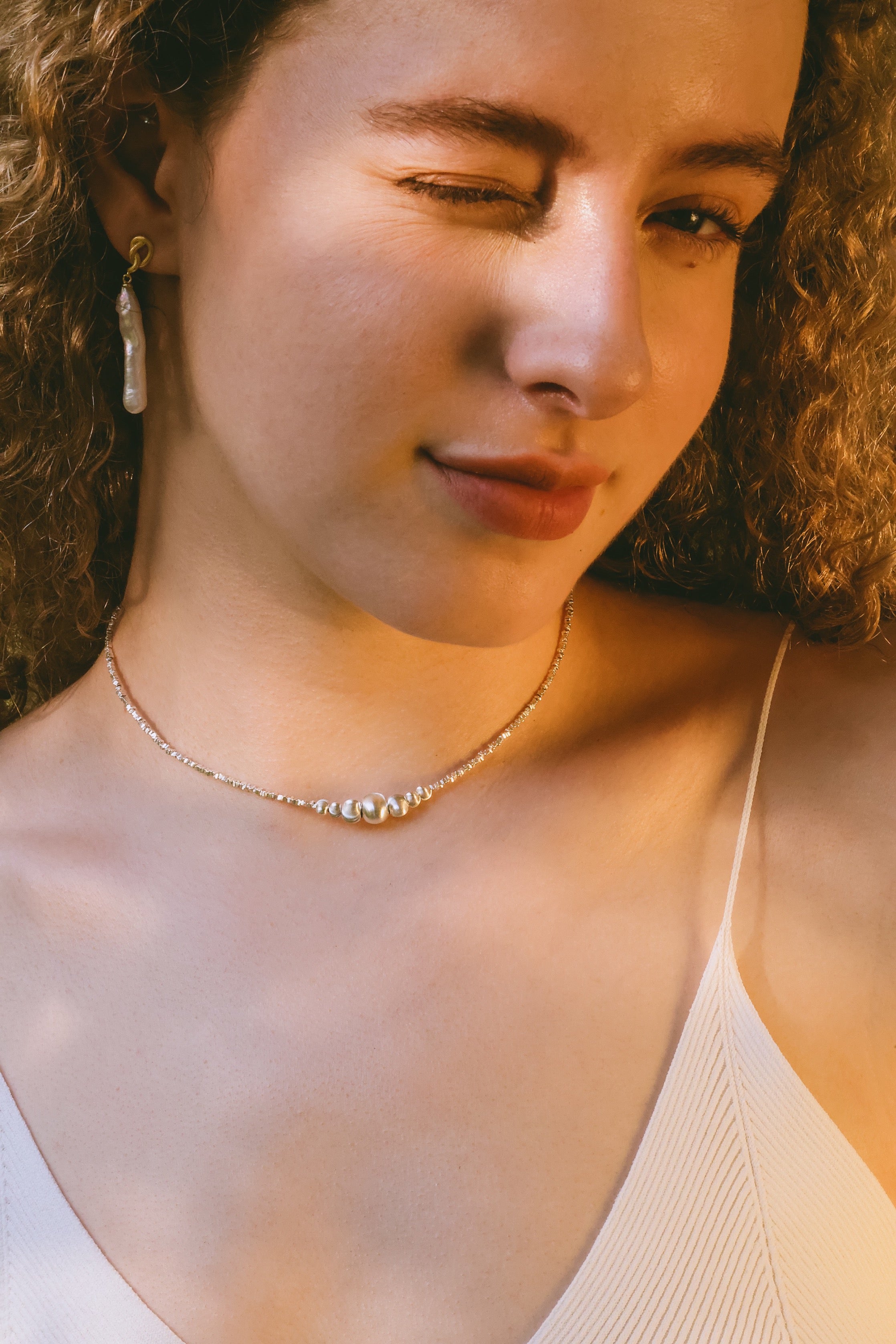 Natural Baroque Pearl Drop Earrings