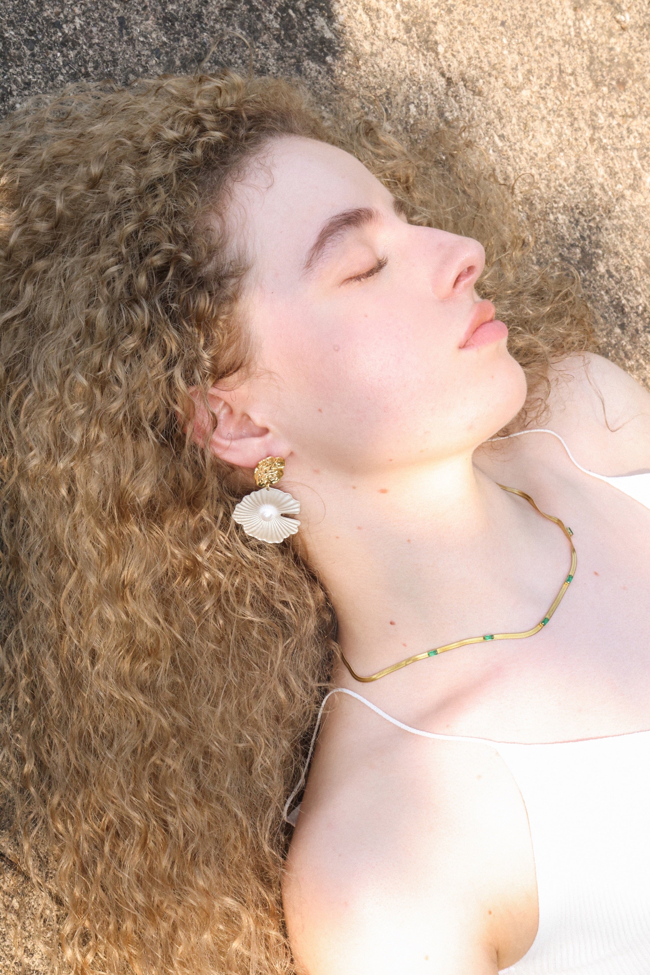 Harmony with Nature Egyptian Flared Gold Necklace and Bracelet Set